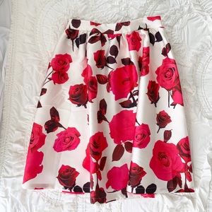 Rose Print Skirt